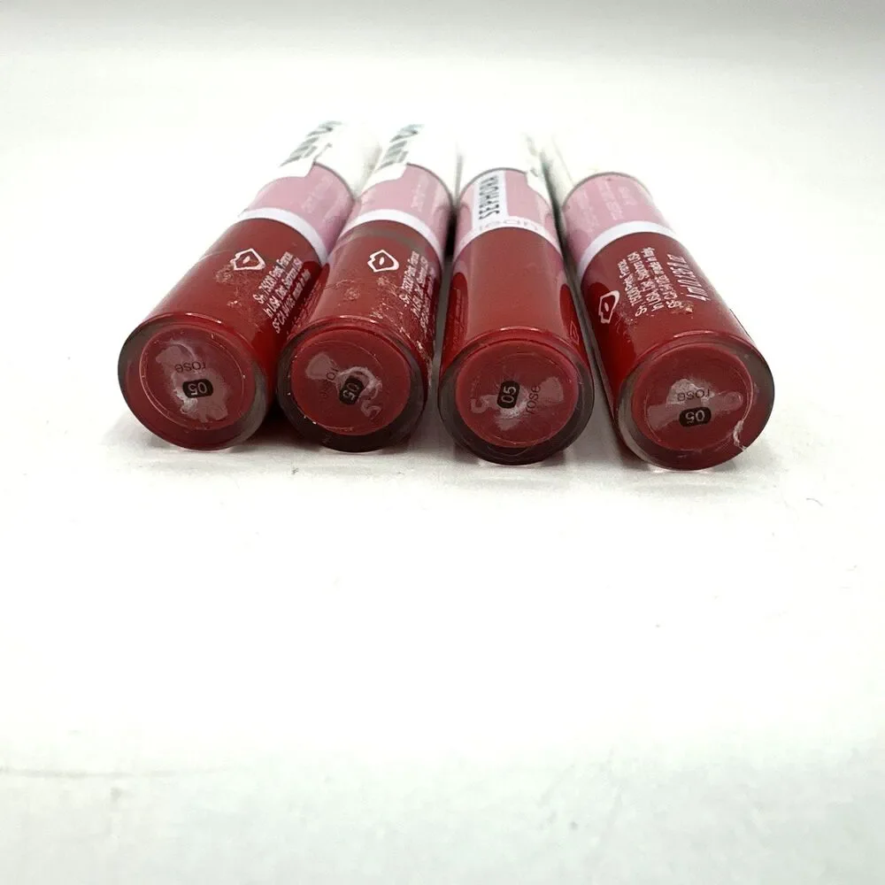 Lot of 4 SClean Sephora Liquid Lipstick 05 Rose (Red) Clean Lip Mousse Rouge